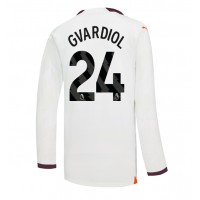 Camiseta Manchester City Josko Gvardiol #24 Segunda Equipación Replica 2023-24 mangas largas